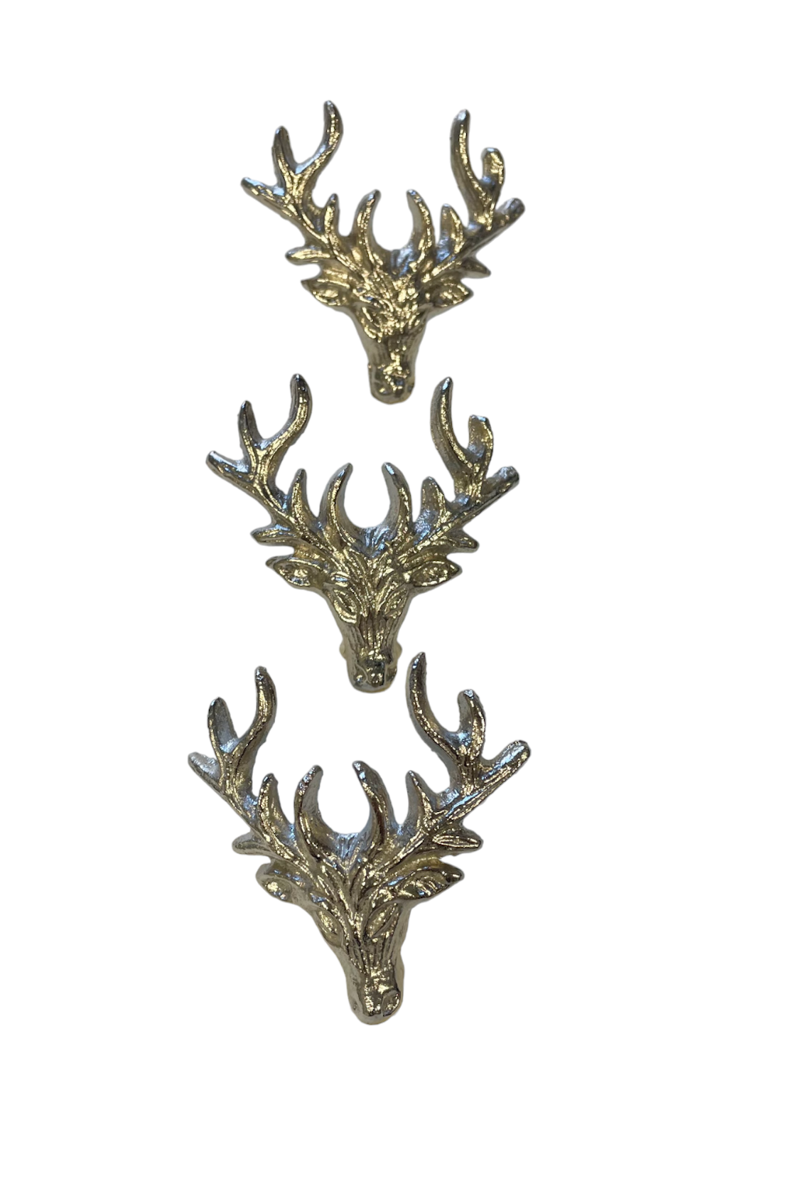 Stag Head Candle Pins - Set of 3