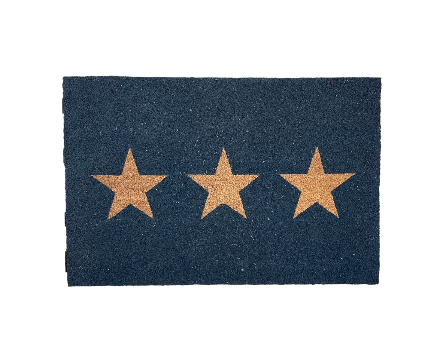 Large 3 Star Doormat in Charcoal