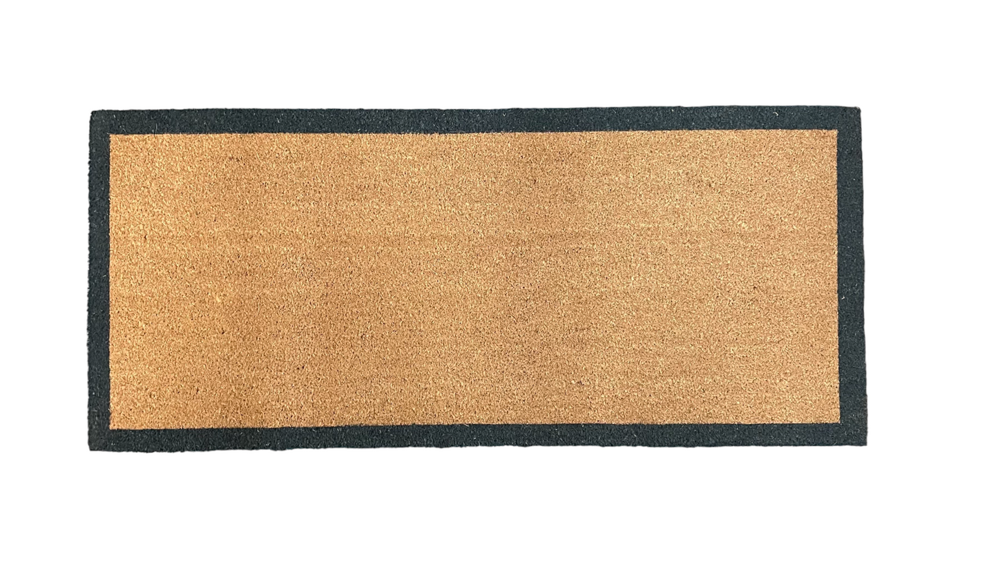 Double Doormat With Charcoal Border