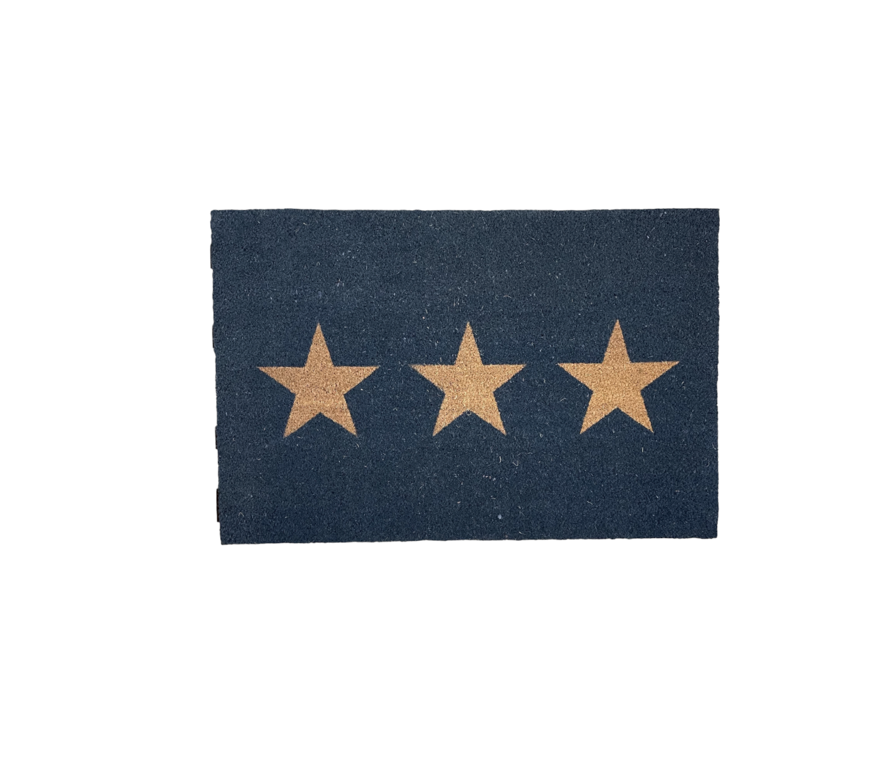 Small 3 Star Doormat in Charcoal