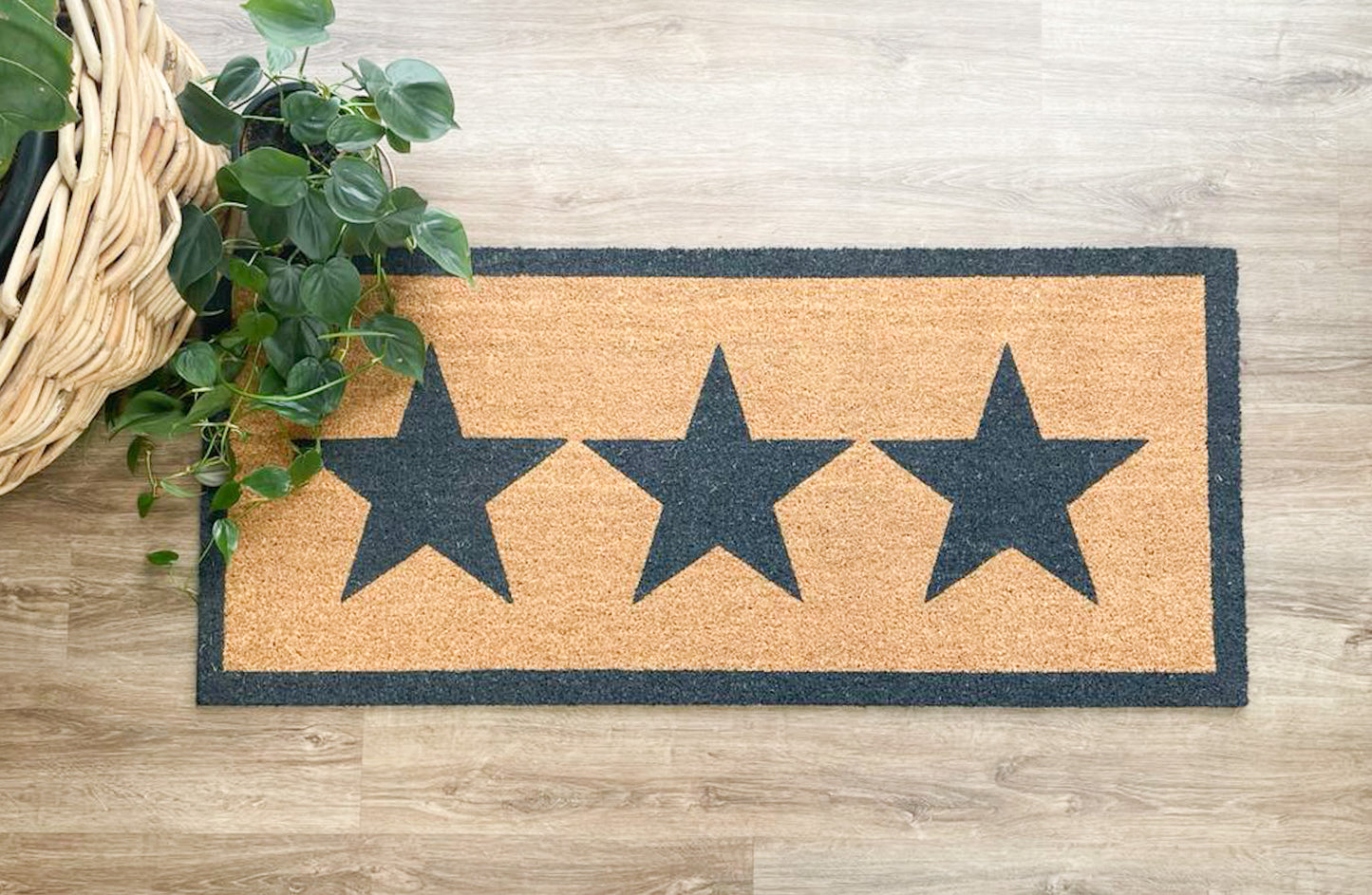 Double Doormat with 3 Stars