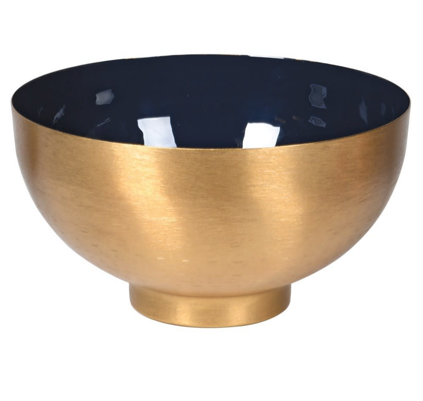 Gold Enamel Bowl - Blue