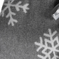 Grey Snowflake Blanket