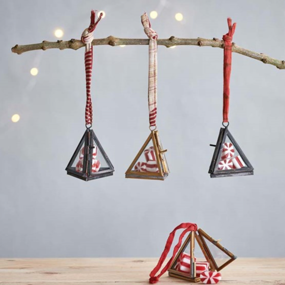 Tiny Kiko Triangular Hanging Decorations (Set of 2)