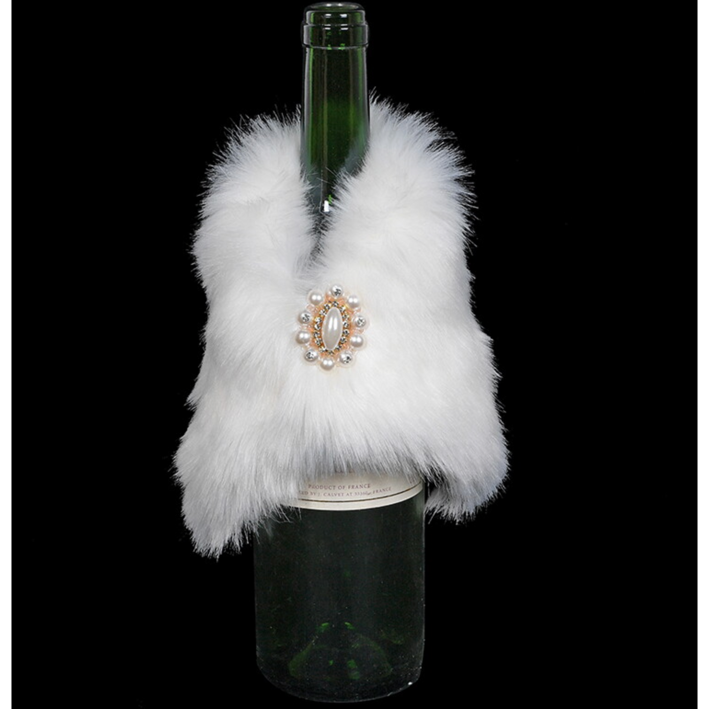 Ivory Faux Fur Wine Coat