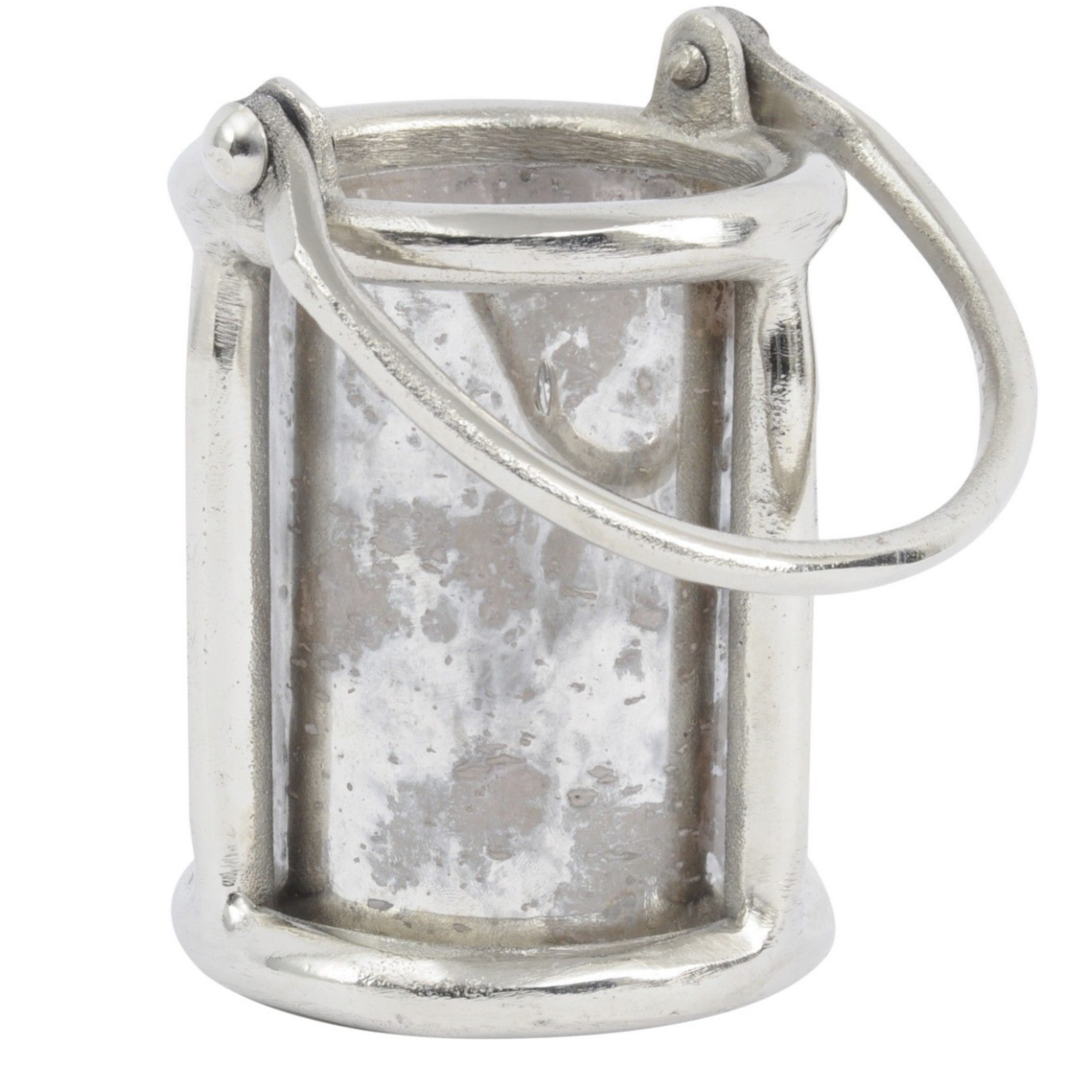 Silver Antique Glass Lantern