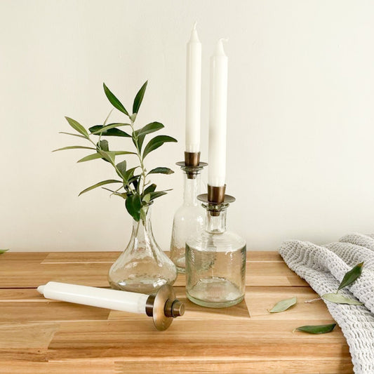 Glass Candlestick/Vase