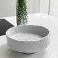 Light Grey Textured Footed Bowl