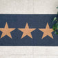 Double Charcoal Doormat With 3 Stars